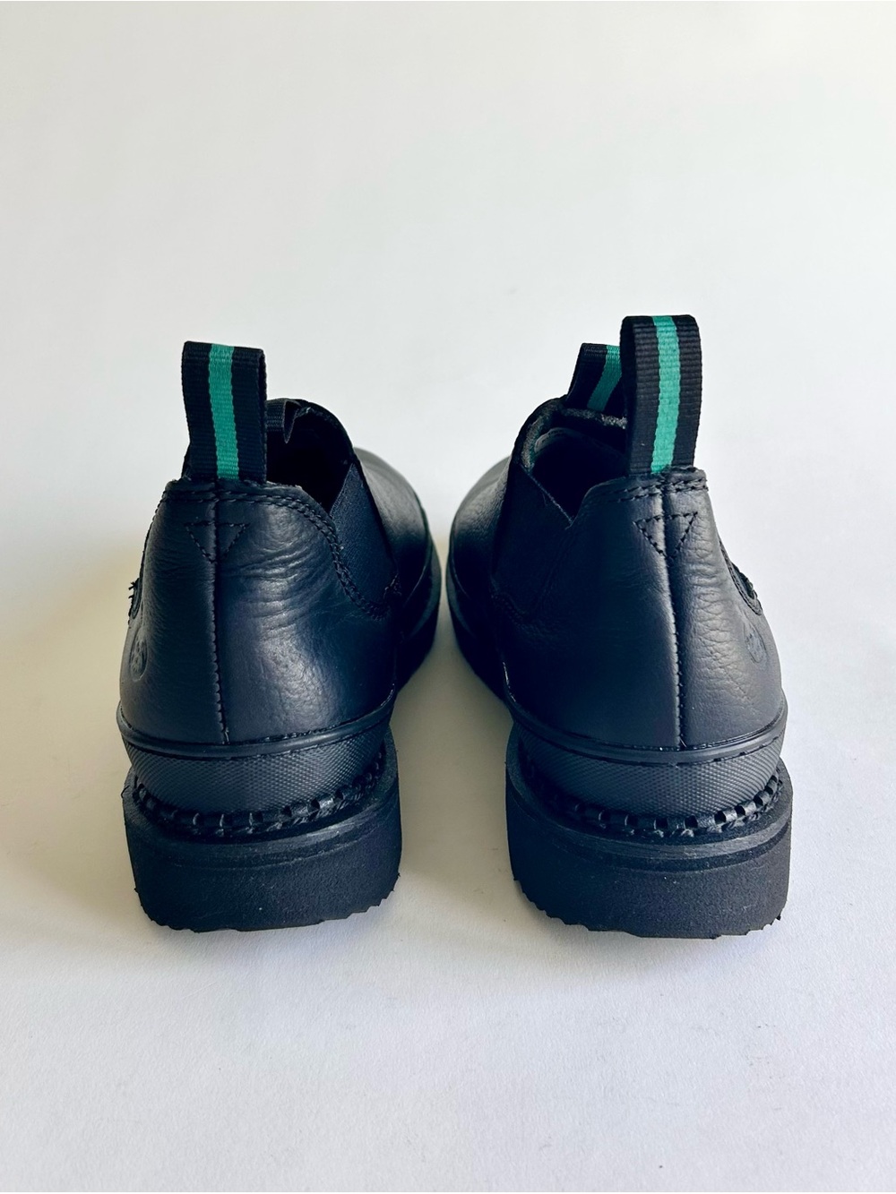 Men’s Georgia Giant Oil&Slip Resistant Black Leather Low Top Boots size 8 - Picture 6 of 15